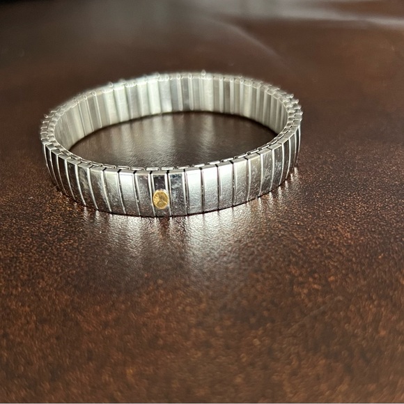 Vintage Ryry Firenze Italian Stainless Steel Elastic Bracelet - Picture 6 of 6